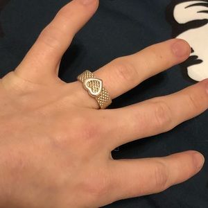 Tiffany and Co. mesh heart ring